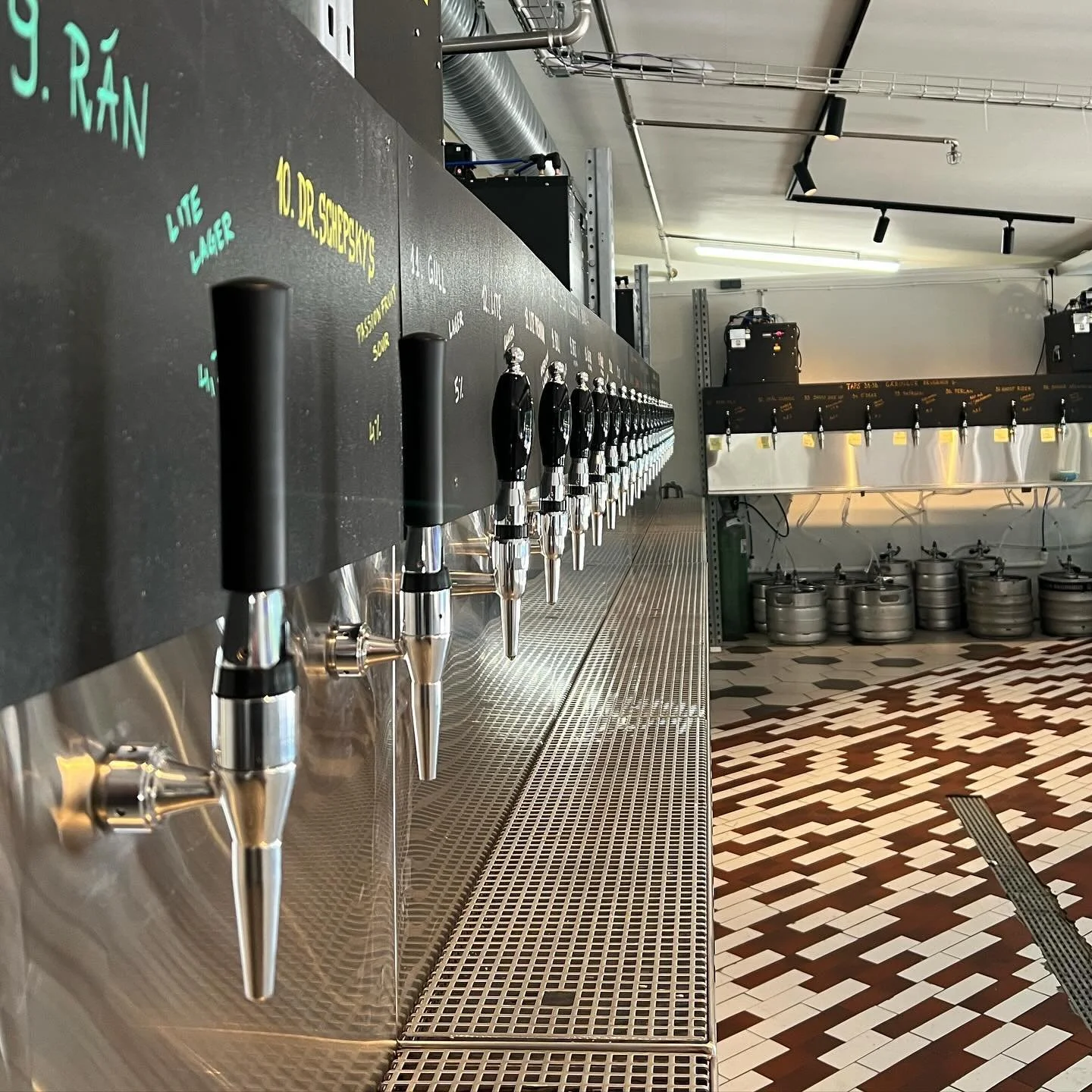 Self-service beer wall